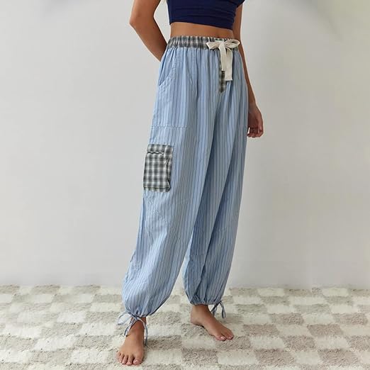 Lucienne | Pyjamas Komfort & Stil med Kontrasterende Ruter