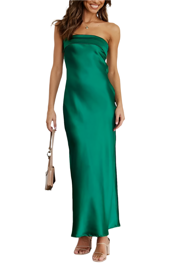 Ophelia | Vestido Largo Elegante Sin Tirantes