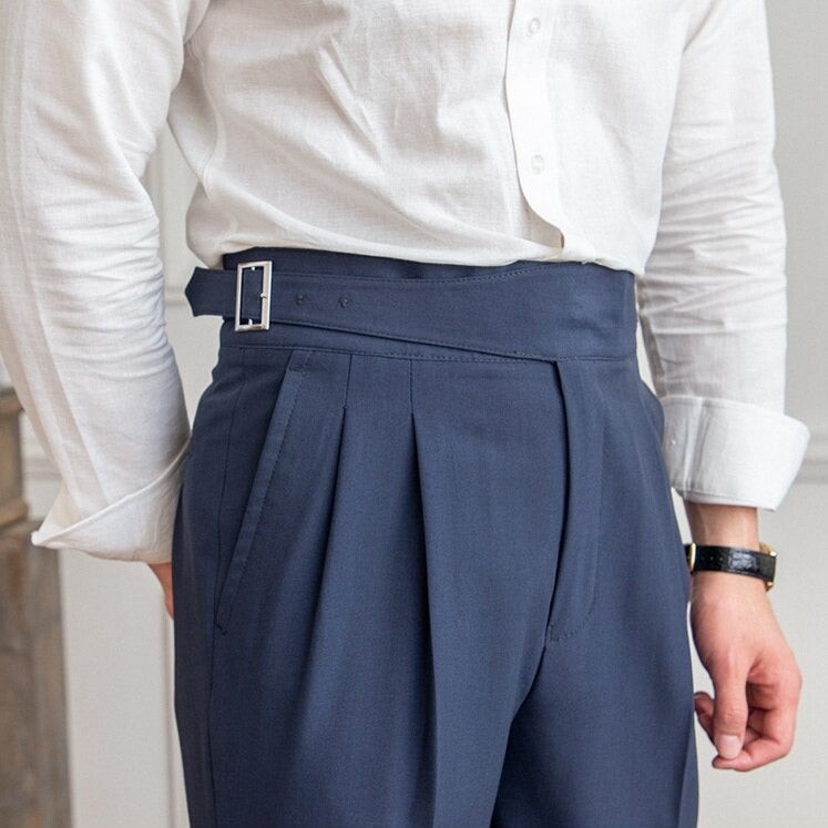 Axel | Heren Hoge Taille Broek – Klassieke En Moderne Elegant
