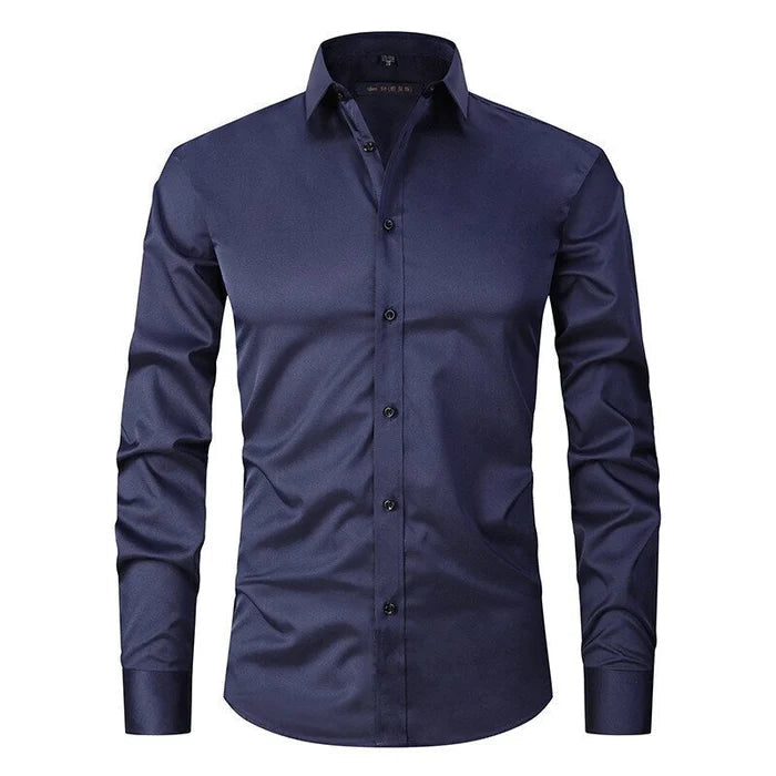 Henri | Camicia Slim Fit Col Classico a Maniche Lunghe