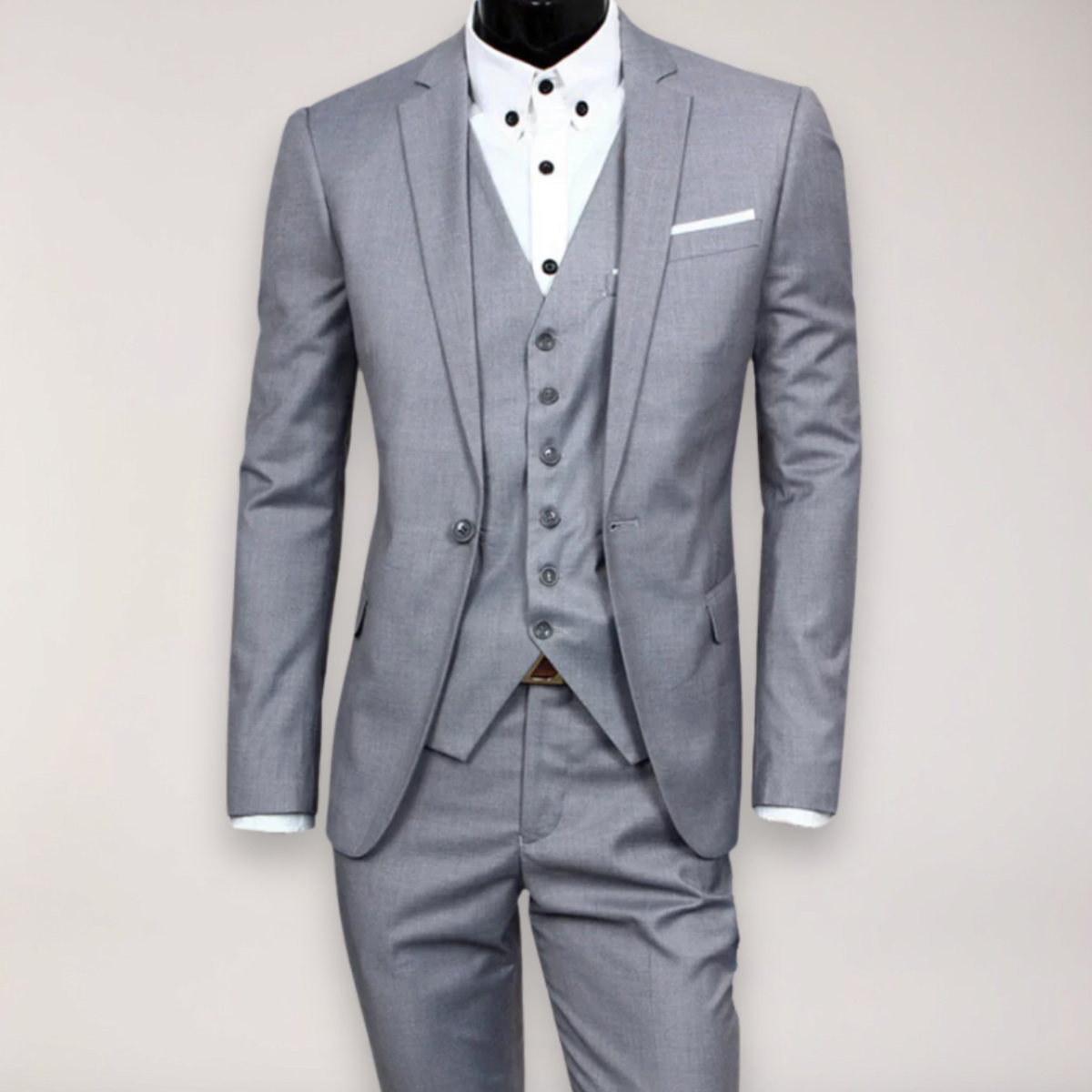 Emory | Elegant Slim Fit Three-Piece Men's Suit