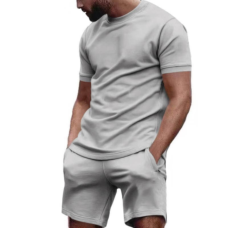 Max | Avslappnad Herr T-shirt med Korta Ärmar och Shorts