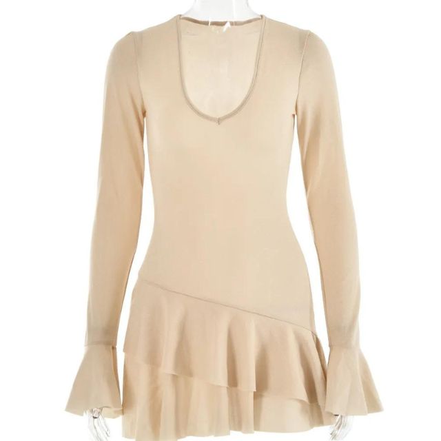Candice | Mini Rochie Strălucitoare cu Mâneci Evazate