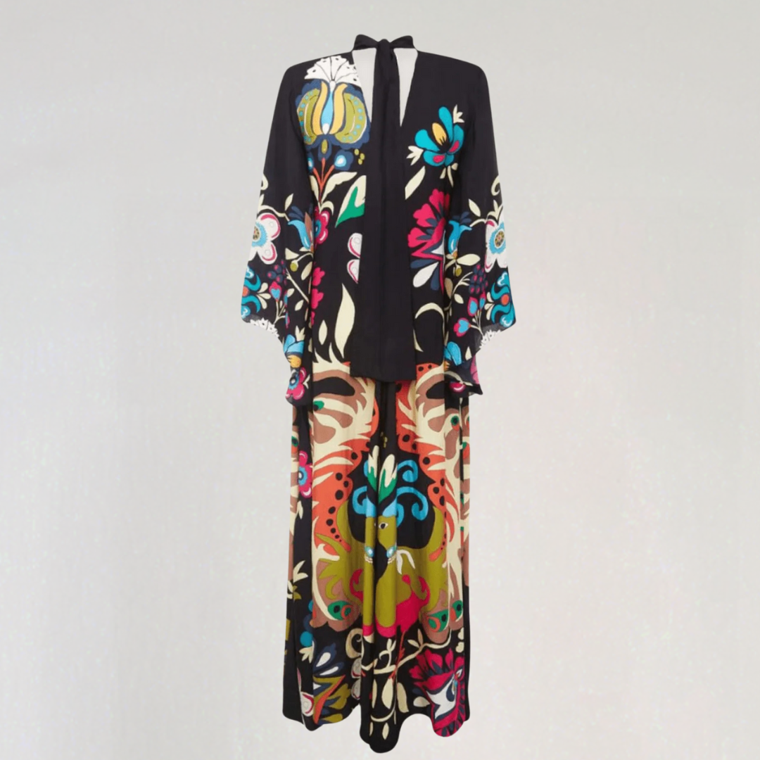 Djamila | Bohemian Maxi Kaftan Dress – Relaxed and Fluid Elegance