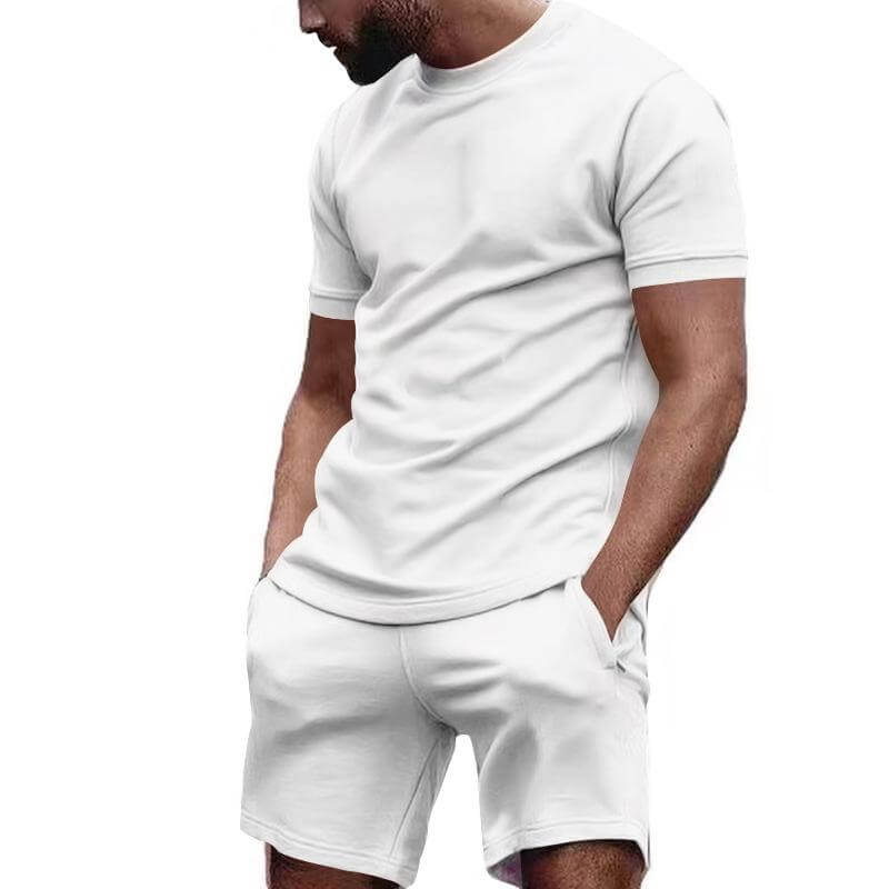Max | Avslappnad Herr T-shirt med Korta Ärmar och Shorts
