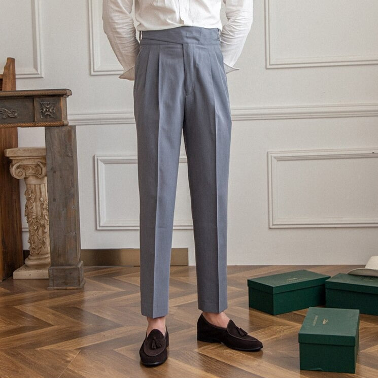 Axel | Heren Hoge Taille Broek – Klassieke En Moderne Elegant
