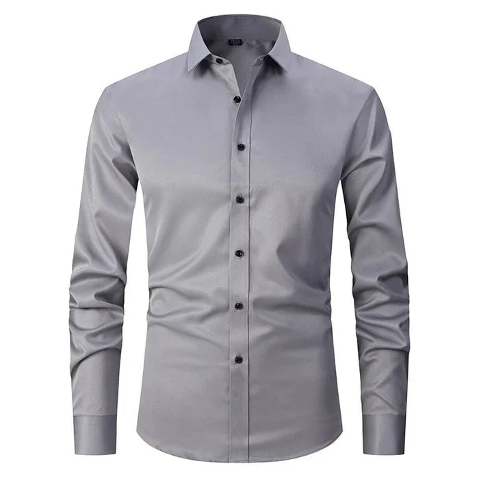 Henri | Camicia Slim Fit Col Classico a Maniche Lunghe