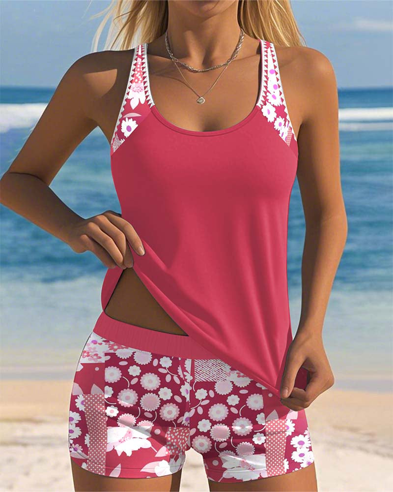 Samira | Insieme Spiaggia Donna - Stile Floreale