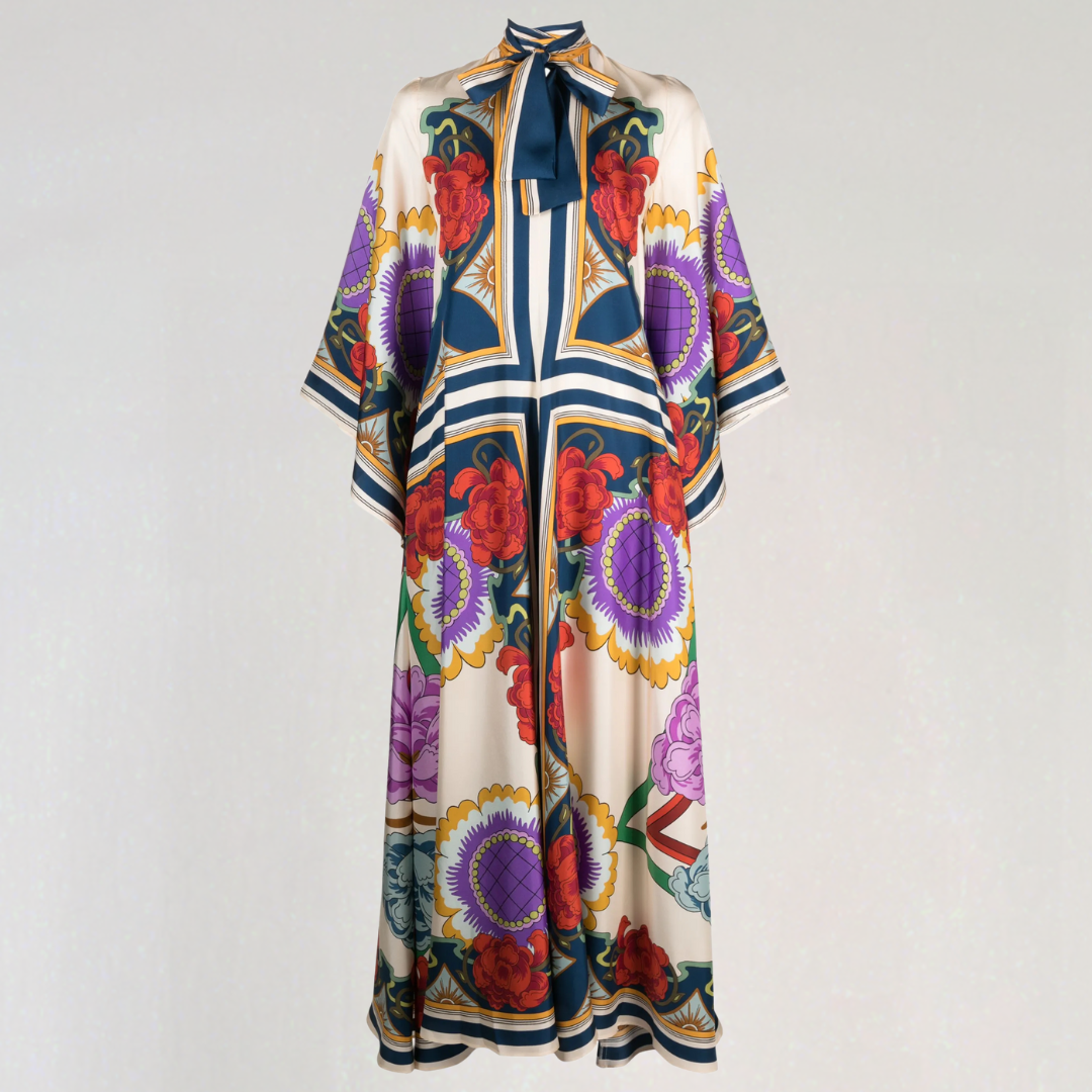 Djamila | Bohemian Maxi Kaftan Dress – Relaxed and Fluid Elegance