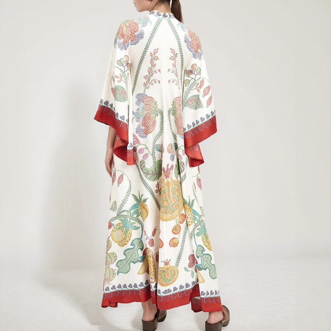 Djamila | Bohemian Maxi Kaftan Dress – Relaxed and Fluid Elegance