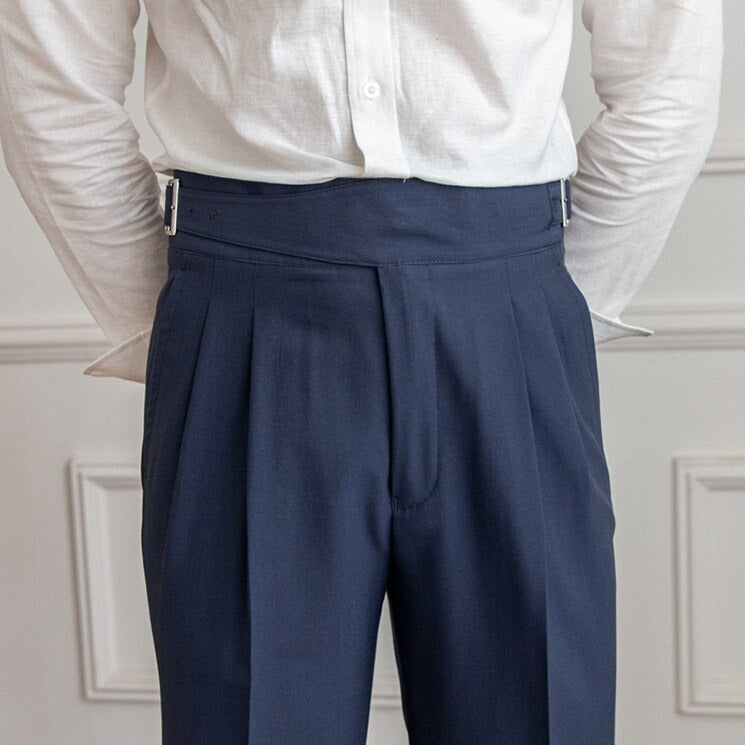 Axel | Heren Hoge Taille Broek – Klassieke En Moderne Elegant
