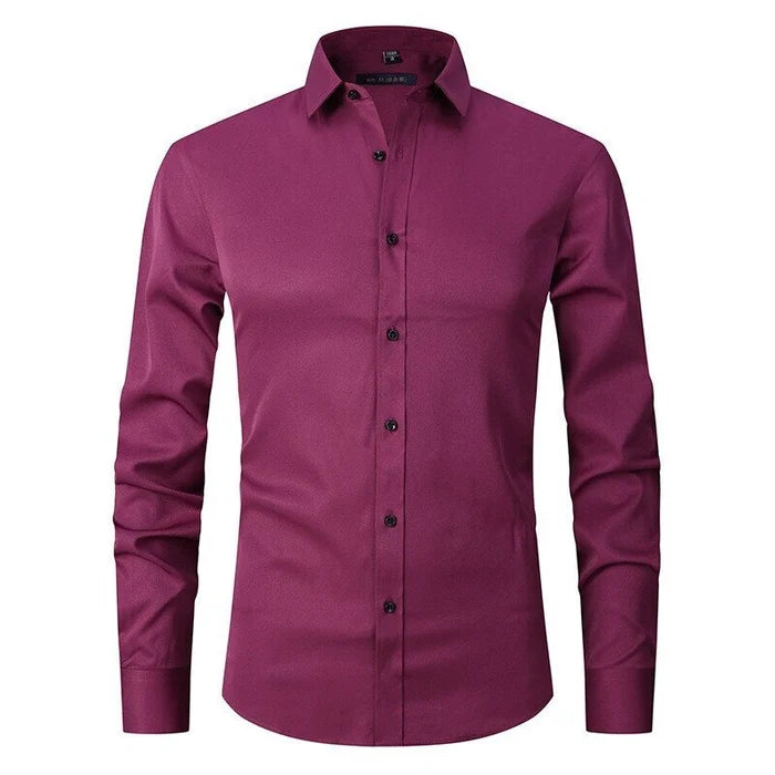 Henri | Camicia Slim Fit Col Classico a Maniche Lunghe