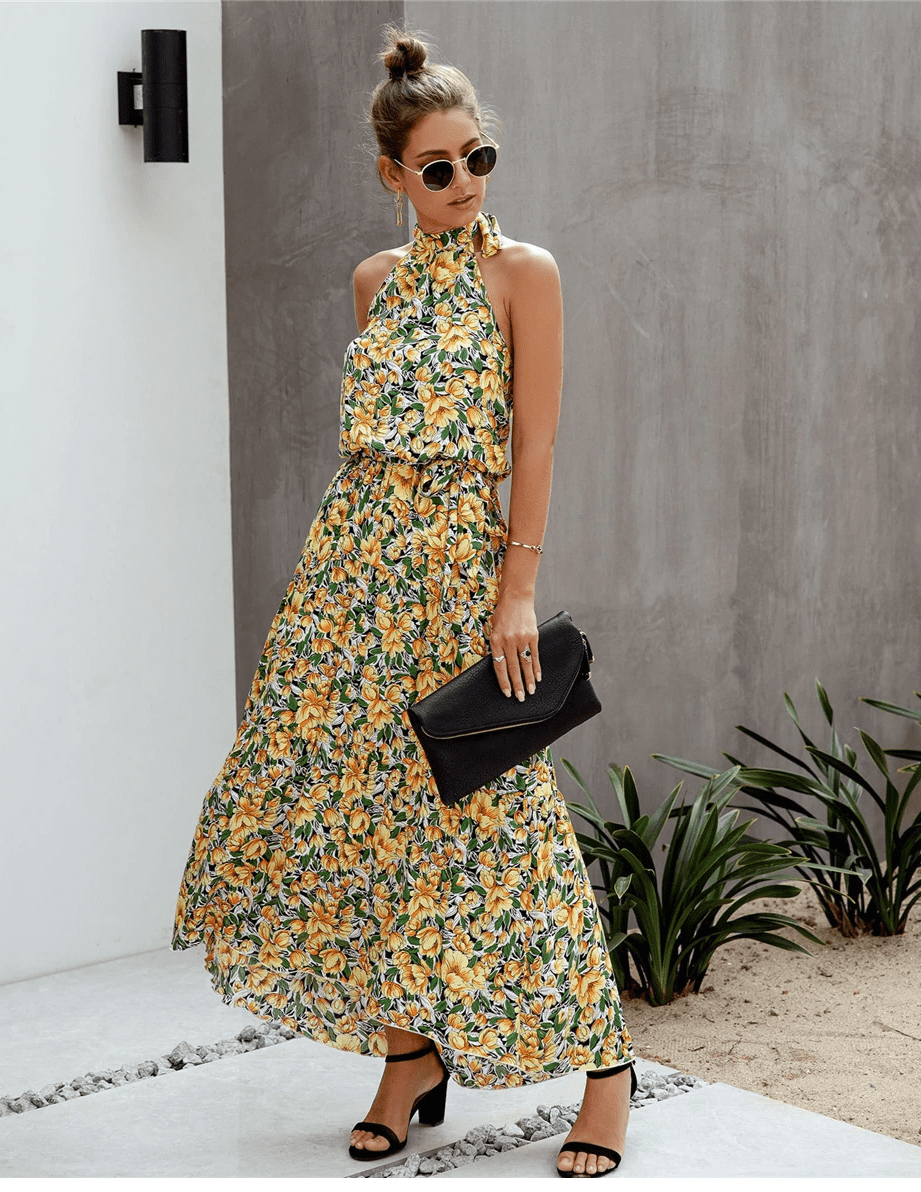 Judith | Boheme Sommerkjole med Blomsterprint