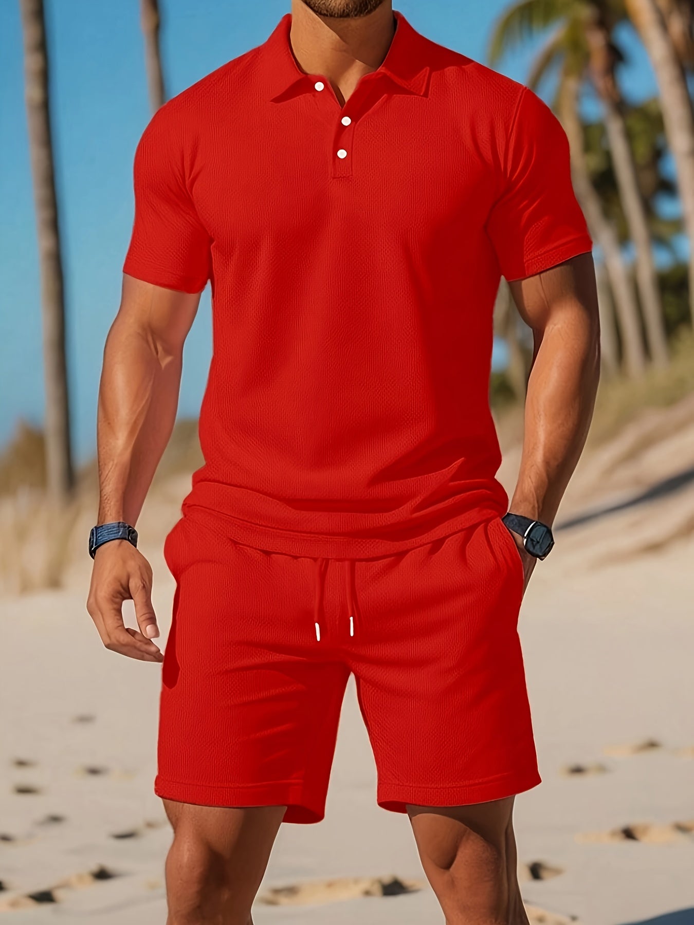 Charlie | Conjunto de Polo y Pantalón Corto para Hombre Confortable y Estiloso