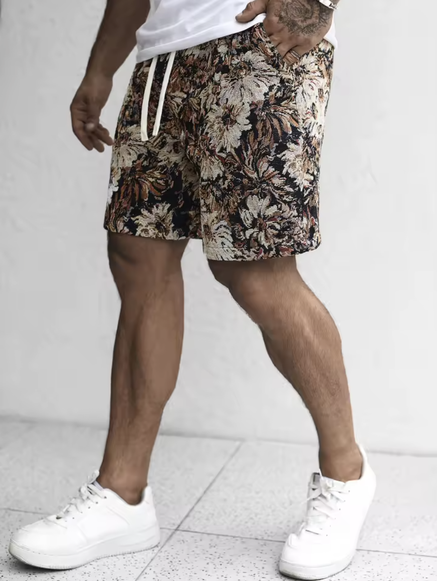Thomas|Stile Estivo Uomo a Fiori Corto Confortevole