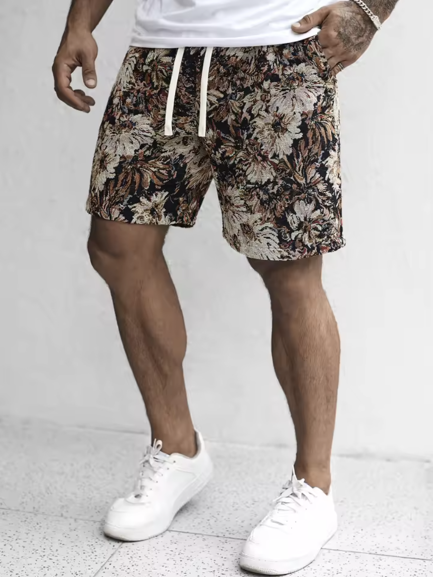 Thomas|Stile Estivo Uomo a Fiori Corto Confortevole
