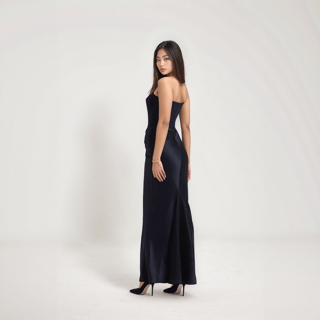 Fadel | Elegant Corset Dress – Maxi Length and Refined Style 