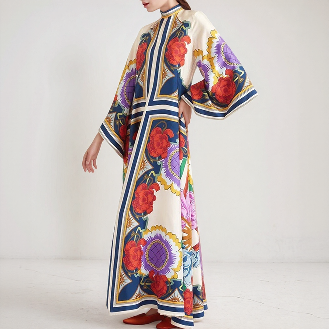Djamila | Maxi Kaftan Boheme Kjole – Afslappet Og Flydende Elegance 
