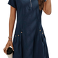 Marie | Vestido Informal – Ligereza y Cierre Moderno 
