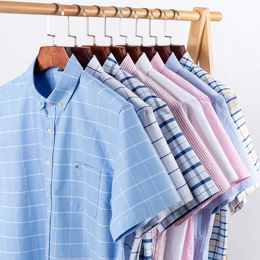 Merlin | Koszula Casual i Elegancka z Krótkim Rękawem 