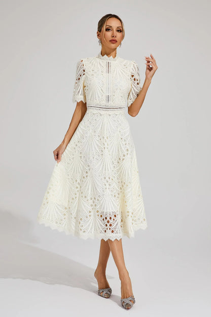 Nadine | Abito Midi – Fascino Chic E Tocchi Raffinati 