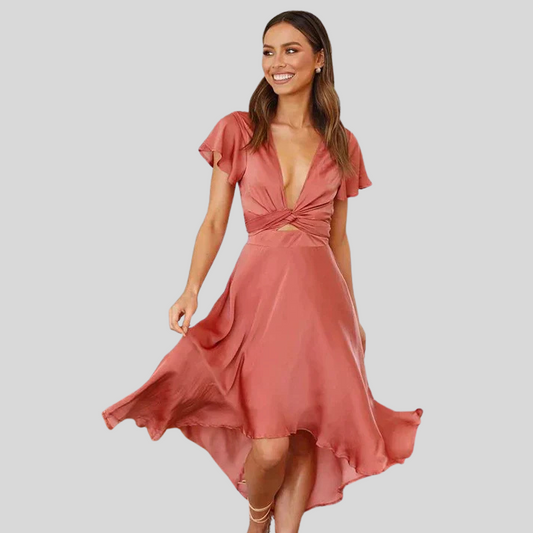 Gisèle | Letnia Midi Sukienka o Urokliwym Stylu 