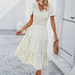 Sophie | Sukienka Boho Chic z Krótkim Rękawem 