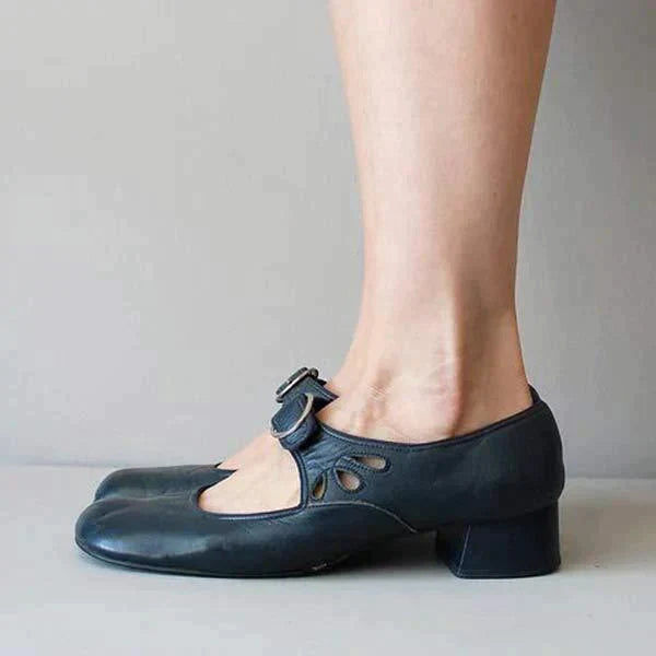 Séraphine | Sko med ankelrem for kvinner – Retro- og elegant stil 