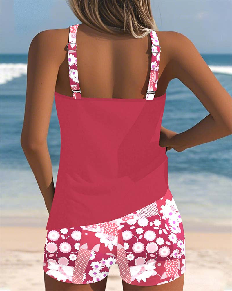Samira | Ensemble Strand Kvinna - Blommig Stil 