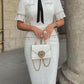 Pascale | Korte Mouwen Jurk – Discrete Elegant 