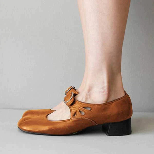 Séraphine | Sko med ankelrem for kvinner – Retro- og elegant stil 