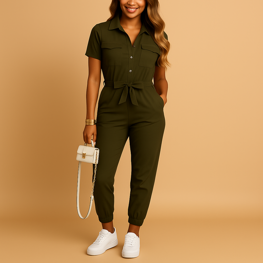 Nadia | Getailleerde Jumpsuit Vrouw 
