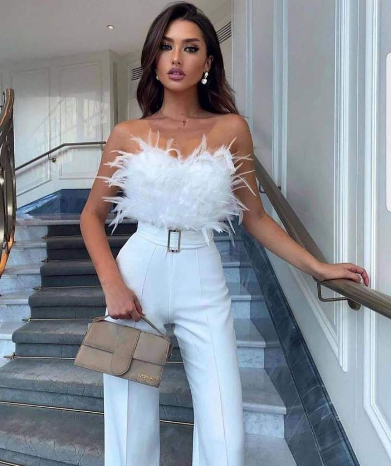 Indira | Elegantní kombinéza s přizpůsobeným topem 