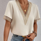 Émilienne | T-shirt V-ringad Brise D'été 