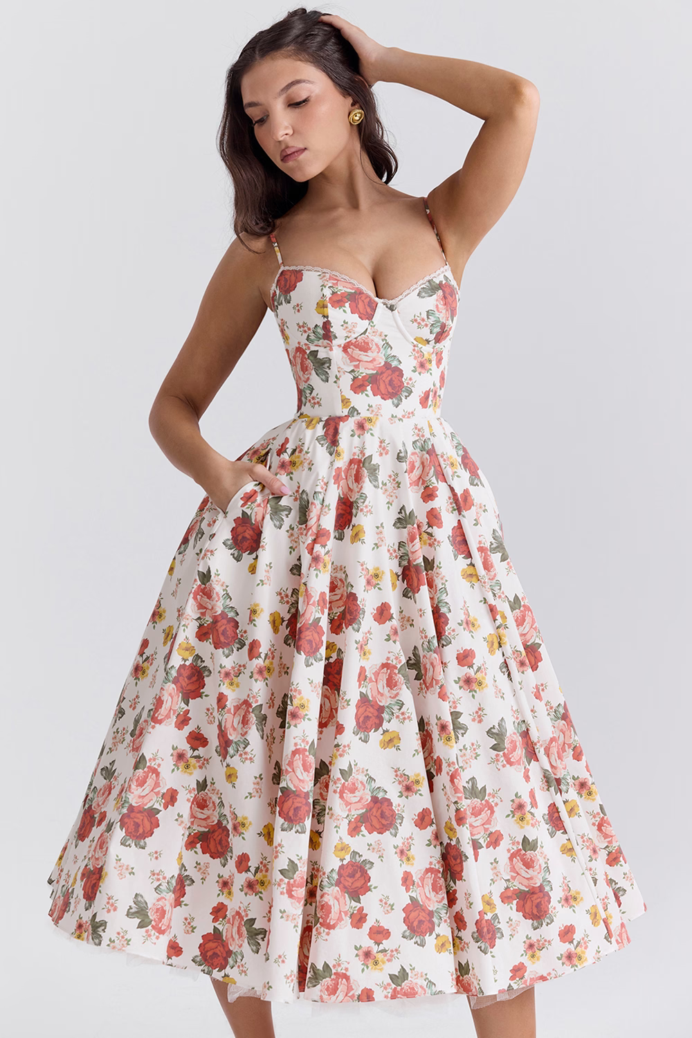 Gilda | Lange Ausgestellte Kleid – Zeitloser Charme und Weiblichkeit 