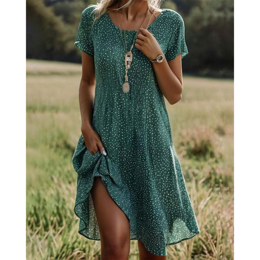 Noémie | Kort Sommerkjole – Landlig Charme Og Elegance 