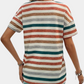 Carine | Tricou cu dungi pentru femei – Multicolor și croi lejer 