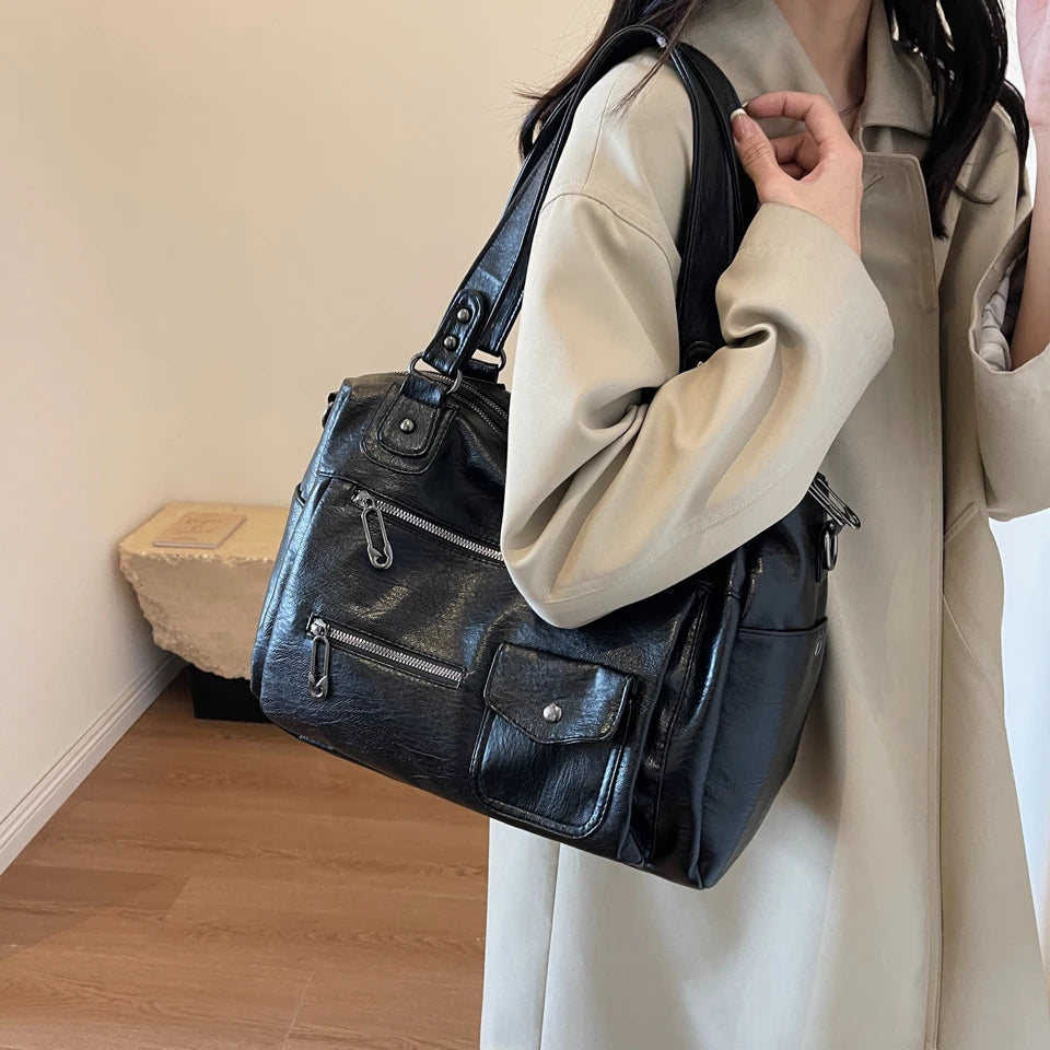 Amaya | Gran Bolsa de Curso en Bandolera – Elegancia y Confort Diario 