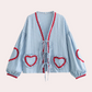 Claire | Chemise Detail Herz und romantische Note 