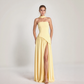 Janine | Long Corset Dress – Sculpted Elegance and Bold Slit 