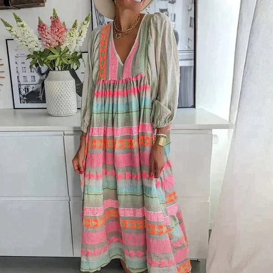 Yamina | Φόρεμα Χαλαρό Γυναικείο – Καλοκαιρινό Λουκ Και Φυσική Κομψότητα 