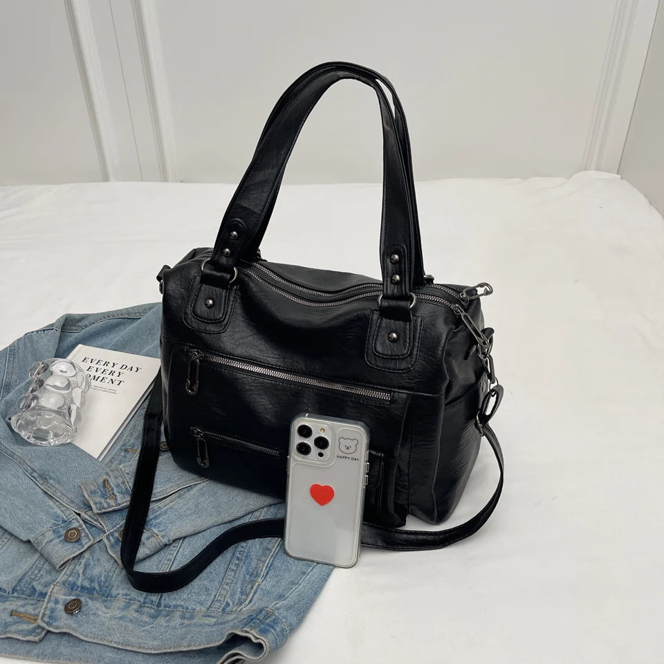 Amaya | Gran Bolsa de Curso en Bandolera – Elegancia y Confort Diario 