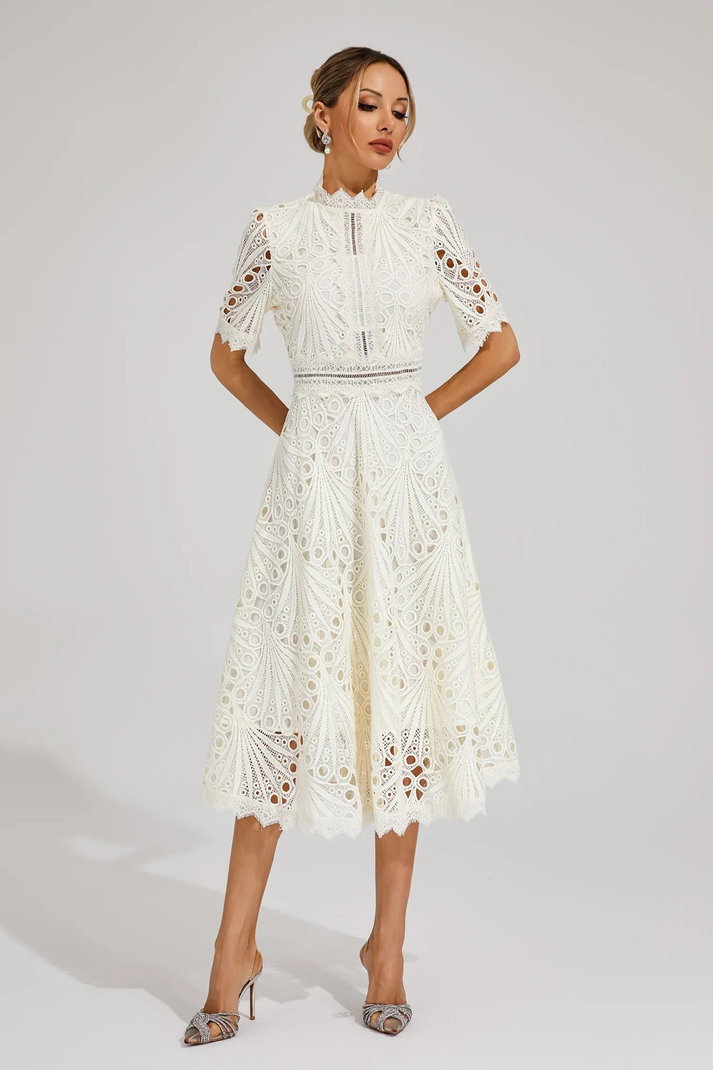 Nadine | Abito Midi – Fascino Chic E Tocchi Raffinati 