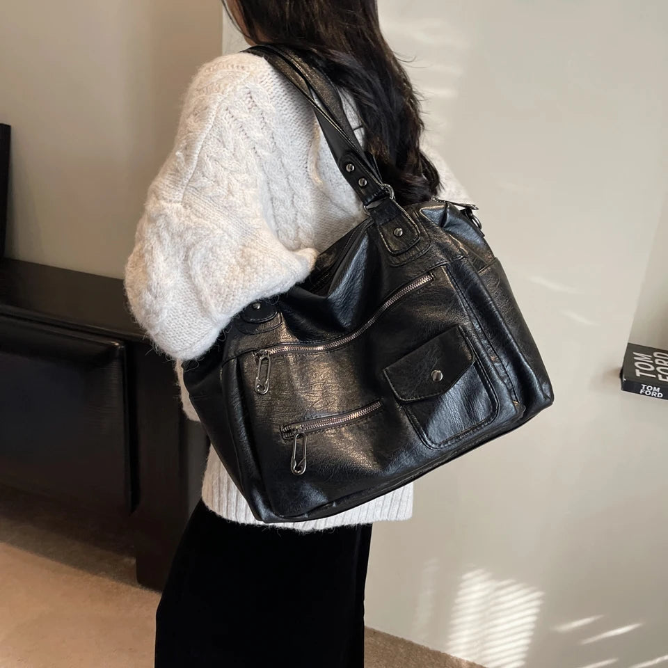 Amaya | Gran Bolsa de Curso en Bandolera – Elegancia y Confort Diario 