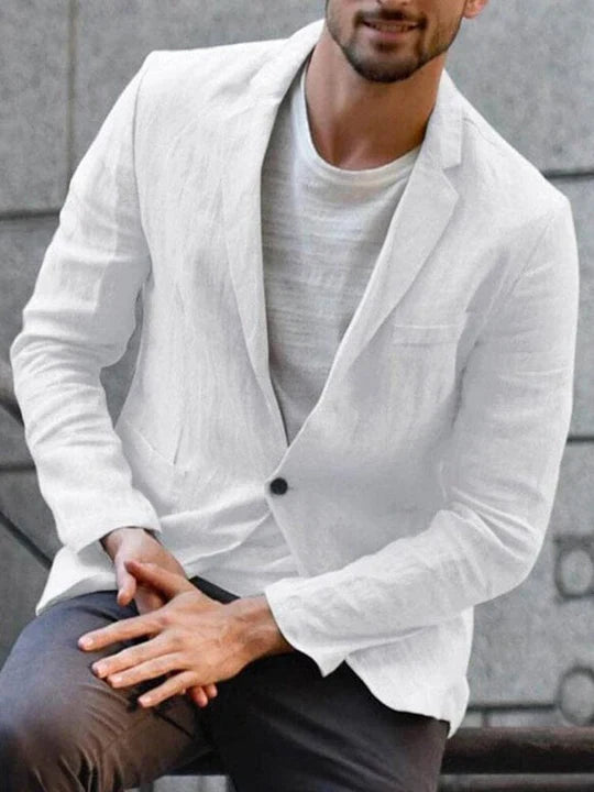 Rudy | Blazer Ajusté À Col Tailleur Et Manches Longues