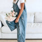 Lucie | Salopetă din denim fără mâneci, lejeră 