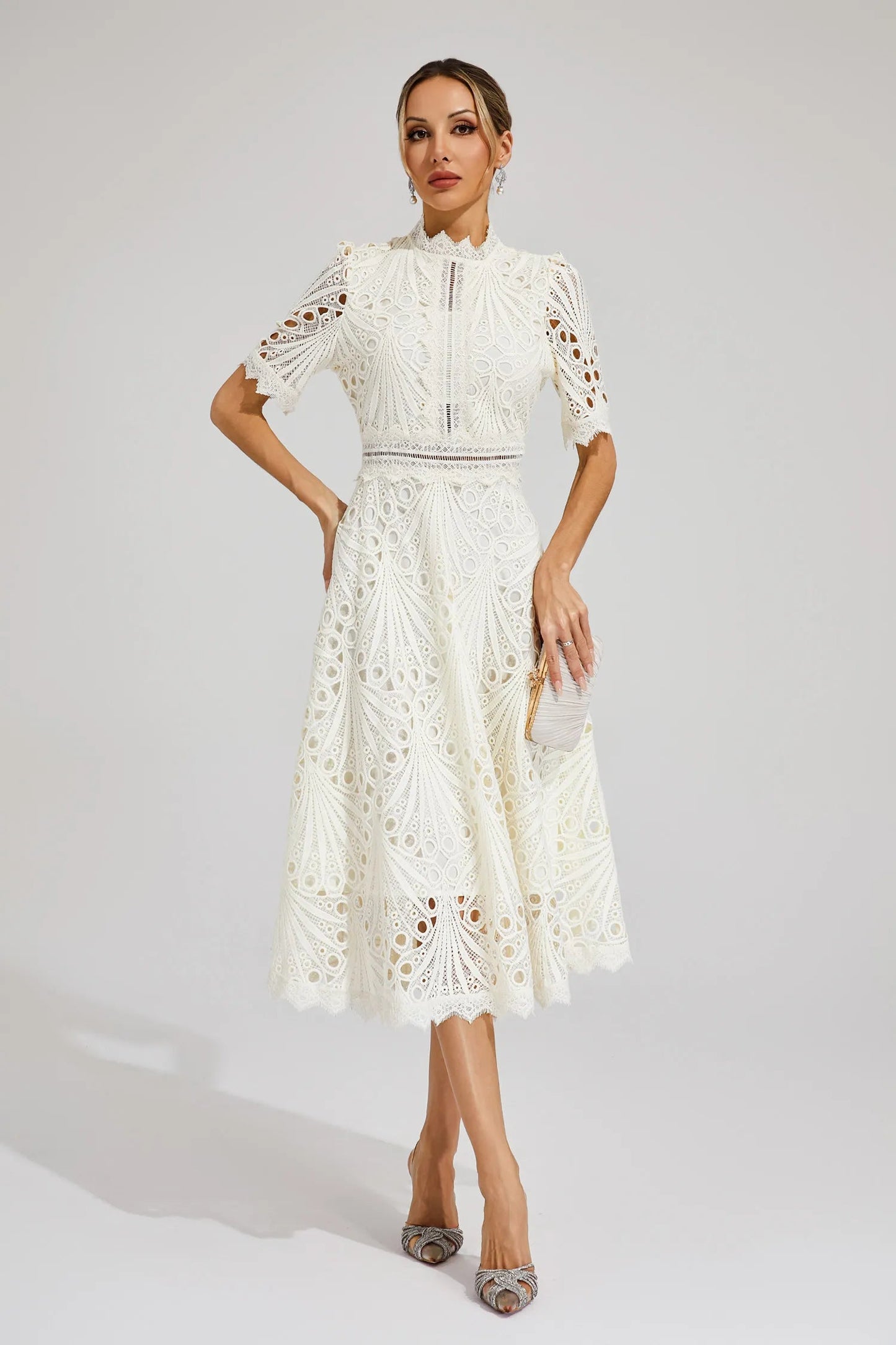 Nadine | Abito Midi – Fascino Chic E Tocchi Raffinati 