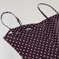 Béatrice | Krátké šaty s puntíky – čokoládový vzor pro vintage chic styl 