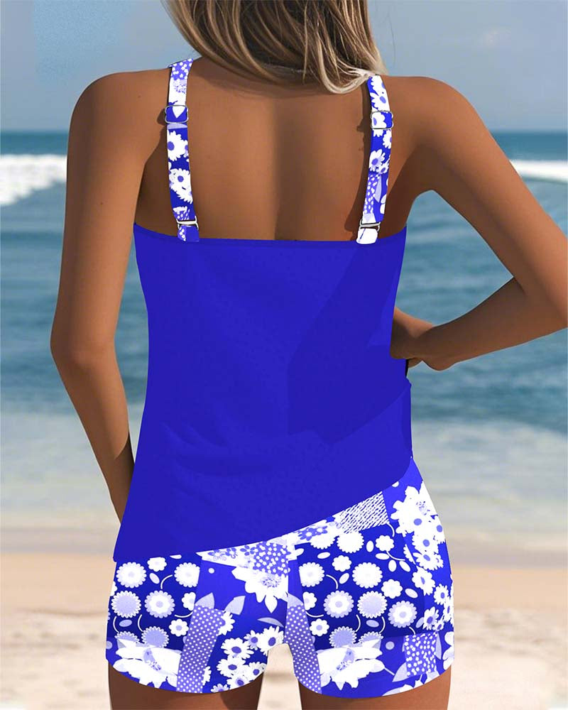 Samira | Ensemble Strand Kvinna - Blommig Stil 