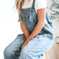 Lucie | Salopetă din denim fără mâneci, lejeră 